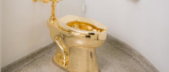 gouden toilet