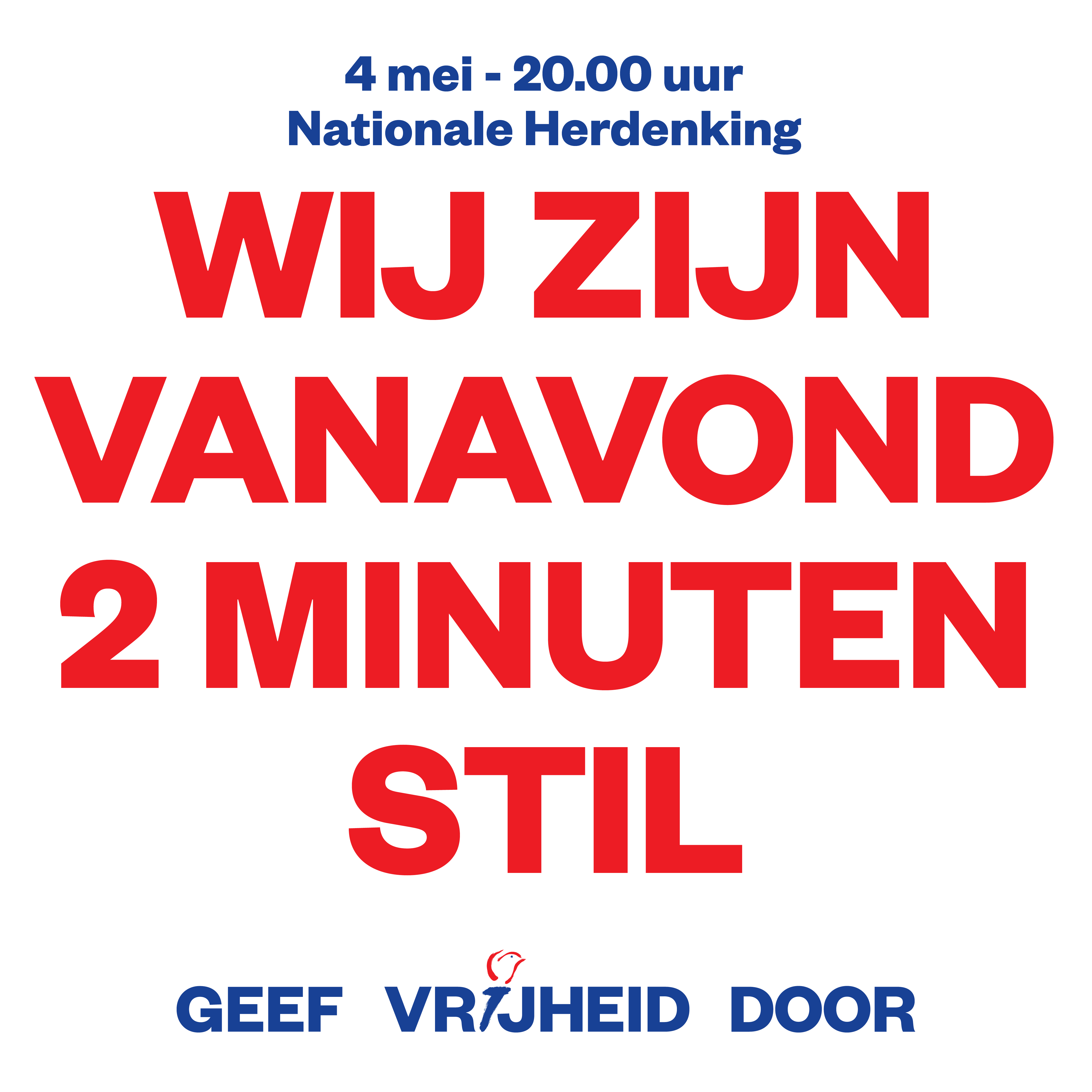 Geef vrijheid door!